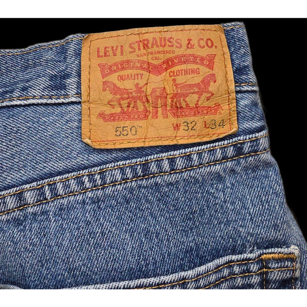 Levi’s 550 Relaxed Fit Jeans 32x34 Light Wash Blue Denim Classic Men’s - Picture 11 of 14